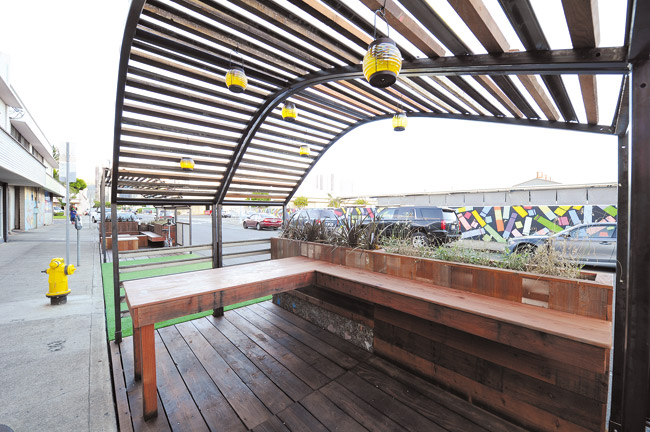 Two parklets recently were unveiled on Coral Street.LAWRENCE TABUDLO PHOTOS 
