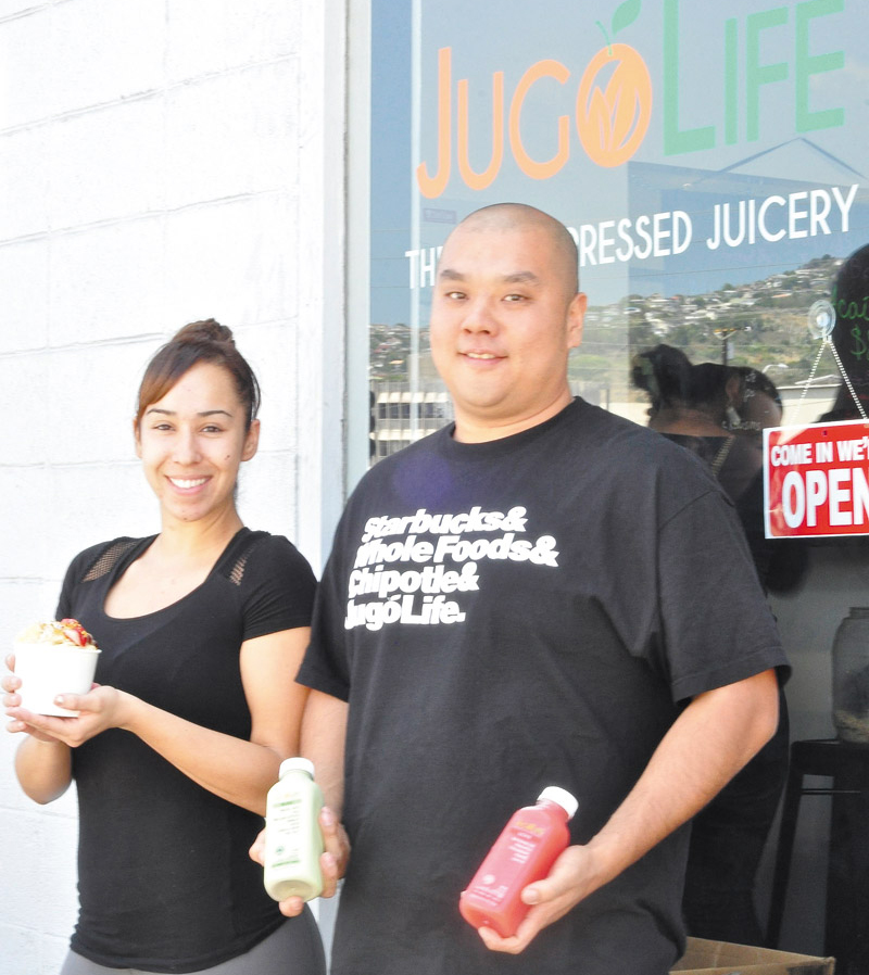 HICravings owner Jessica Kamanao and Jugo Life Juicery owner Tommy Oh