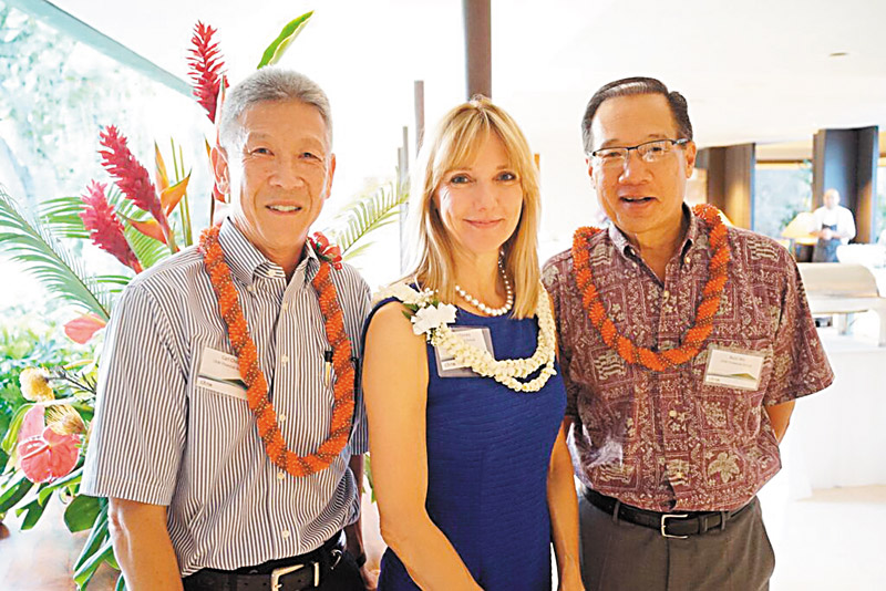 CKW Financial Group founders (from left) Carl Choy, Lynne Kinney and Ronald 