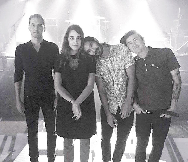 The band (from left) is Amrik Sidhu, Emily Sewell, Grant Naauao and Paul Bajcar PAGE PHOTO