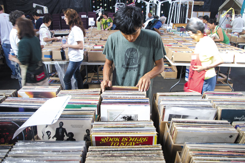The annual Music & Book sale features thousands of records, CDs and books ROGER BONG PHOTO
