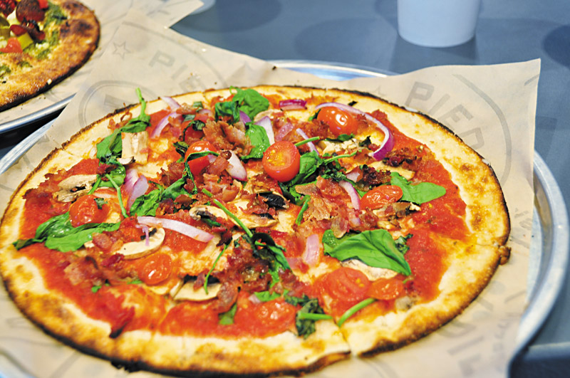 Pictured is one of the pizzas this author got to sample. JAIMIE KIM PHOTOS