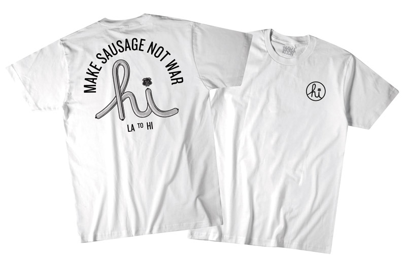 Seoul Sausage Company (of Food Network fame) collaborated with in4mation on this line of shirts PHOTO COURTESY IN4MATION 