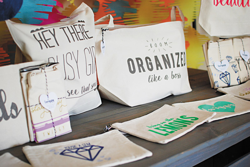 Twiggy totes feature designs inspired by female entrepreneurs