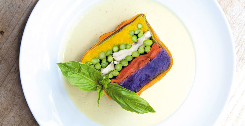  Vegetable Terrine with Green Curry Sauce