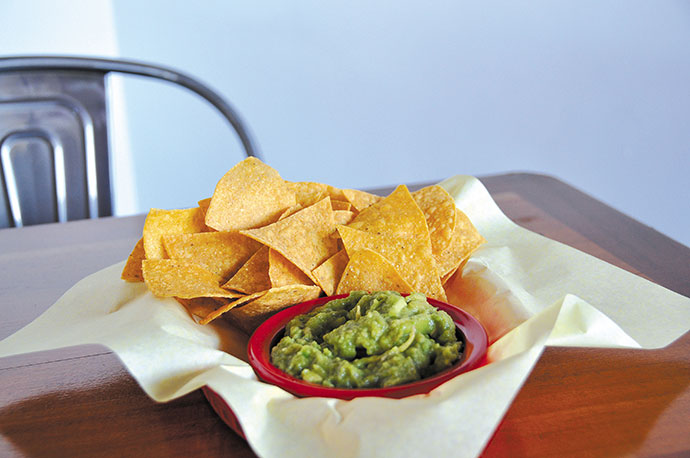 Guacamole & Chips is just one of a few entradas (starters) available