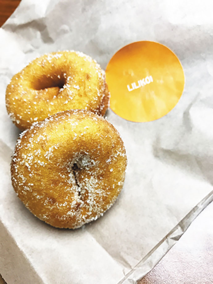 Lilikoi-sugared mini donuts