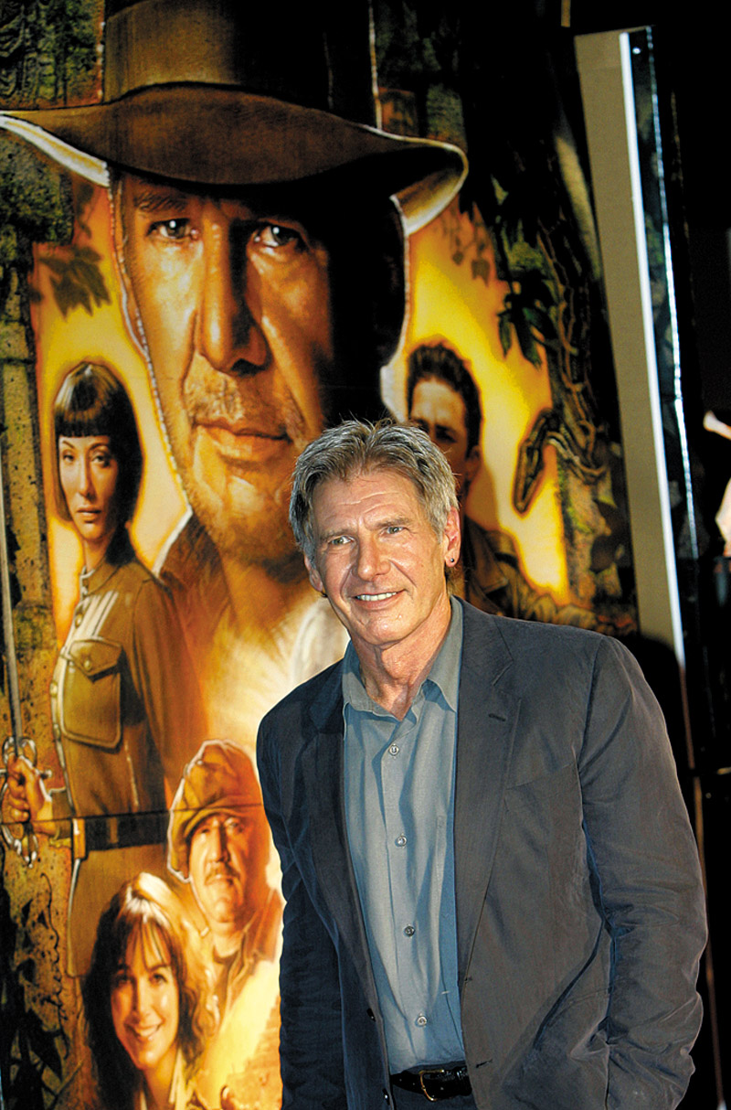 Harrison Ford's rugged good looks seem to hypnotize viewers and actors alike in ‘Raiders of the Lost Ark' AP PHOTO 