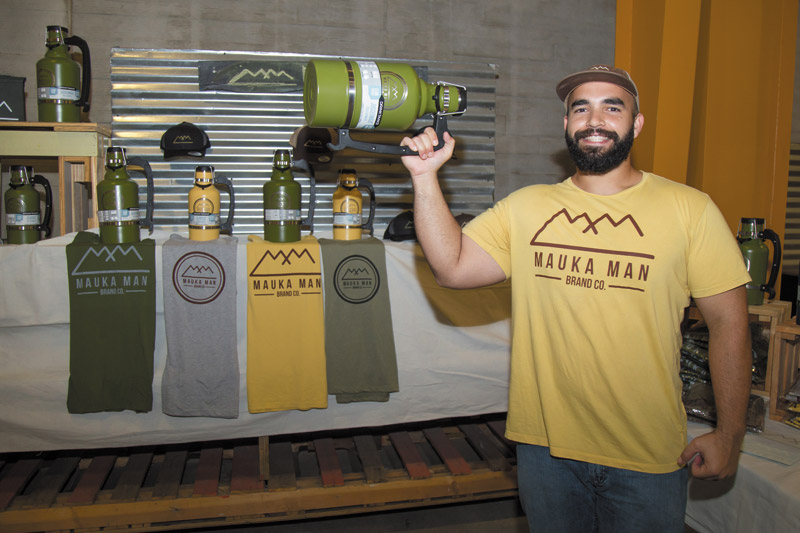 Brandon Souza's Mauka Man features T-shirts and growlers  