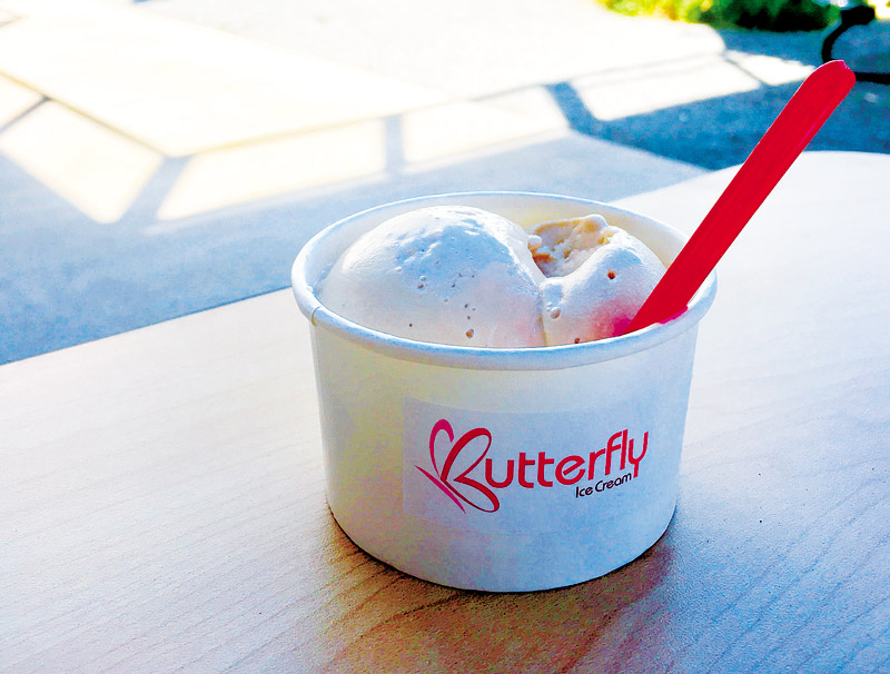 Butterfly Ice Cream's Earl Grey concoction NICOLE KATO PHOTOS 