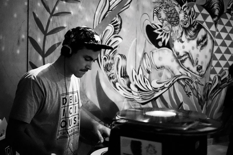 Roger Bong DJing at a past Soul Time event HIKO ARASAKI PHOTO 